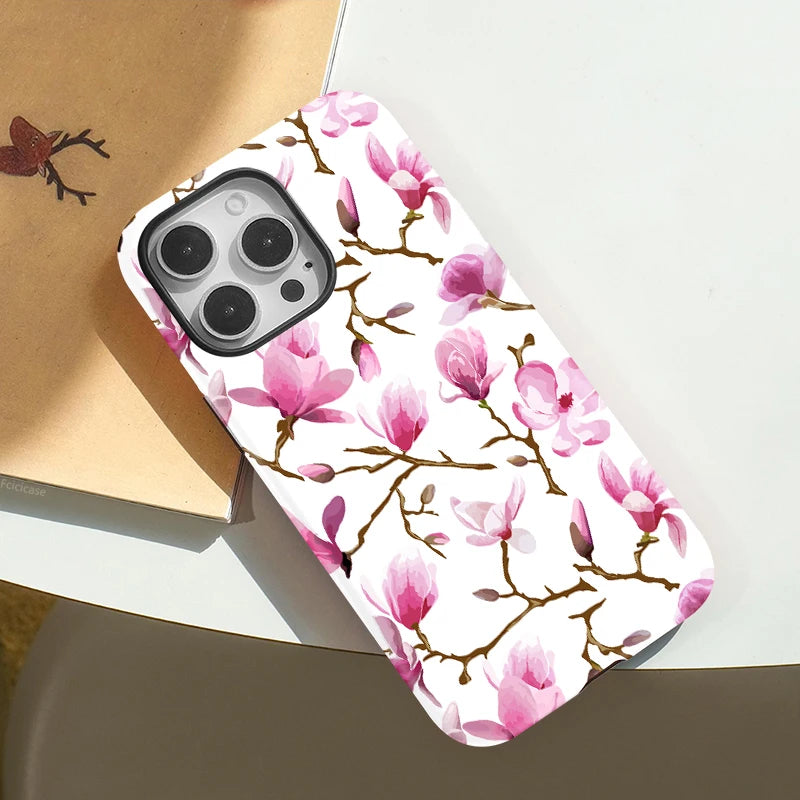 Capa Flores Rosadas para iPhone
