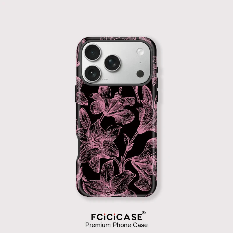 Capa Flores Neon para iPhone