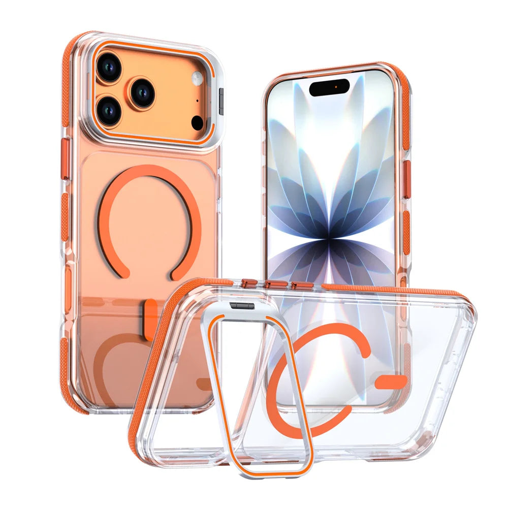Capa Lindoia transparente com suporte para iPhone - imagem 1