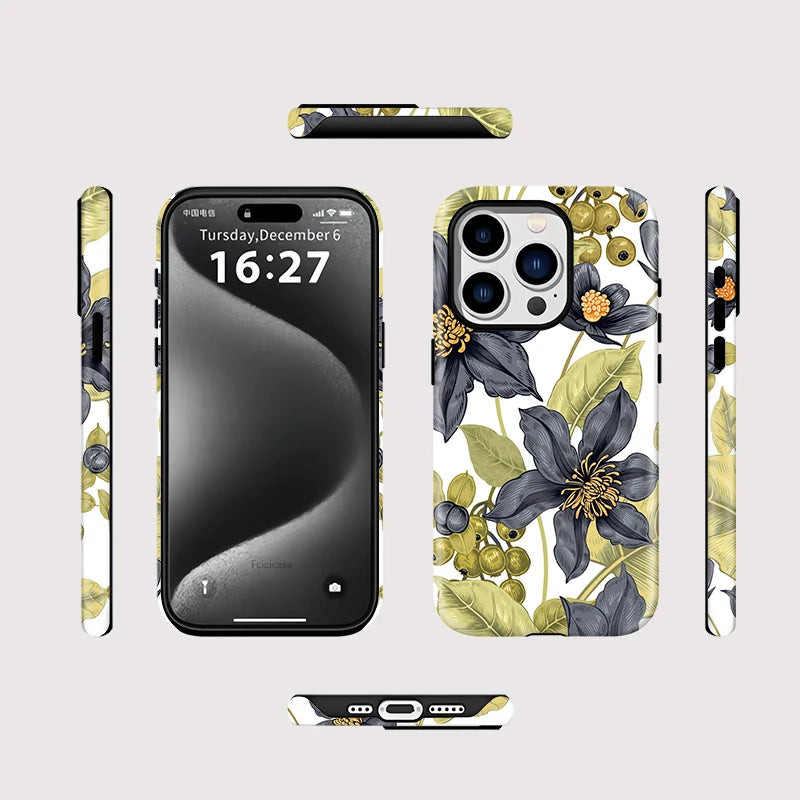 Capa Flores Verdes para iPhone
