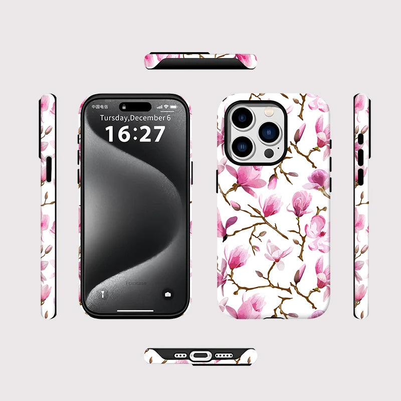 Capa Flores Rosadas para iPhone