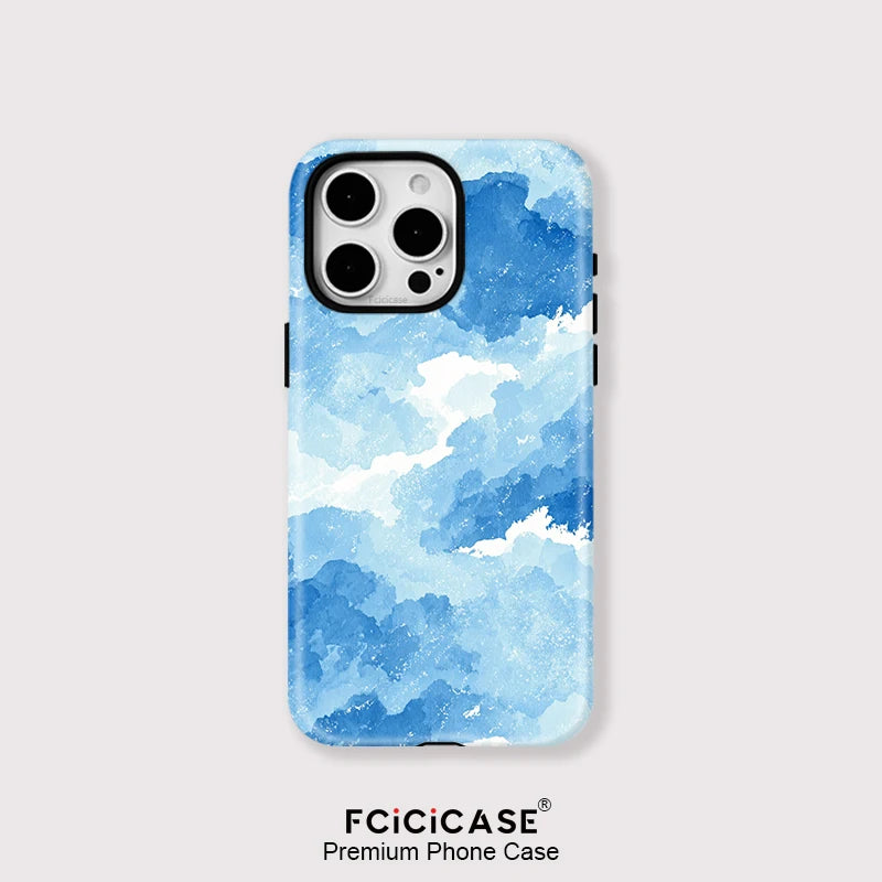 Capa Nuvens Azul para iPhone