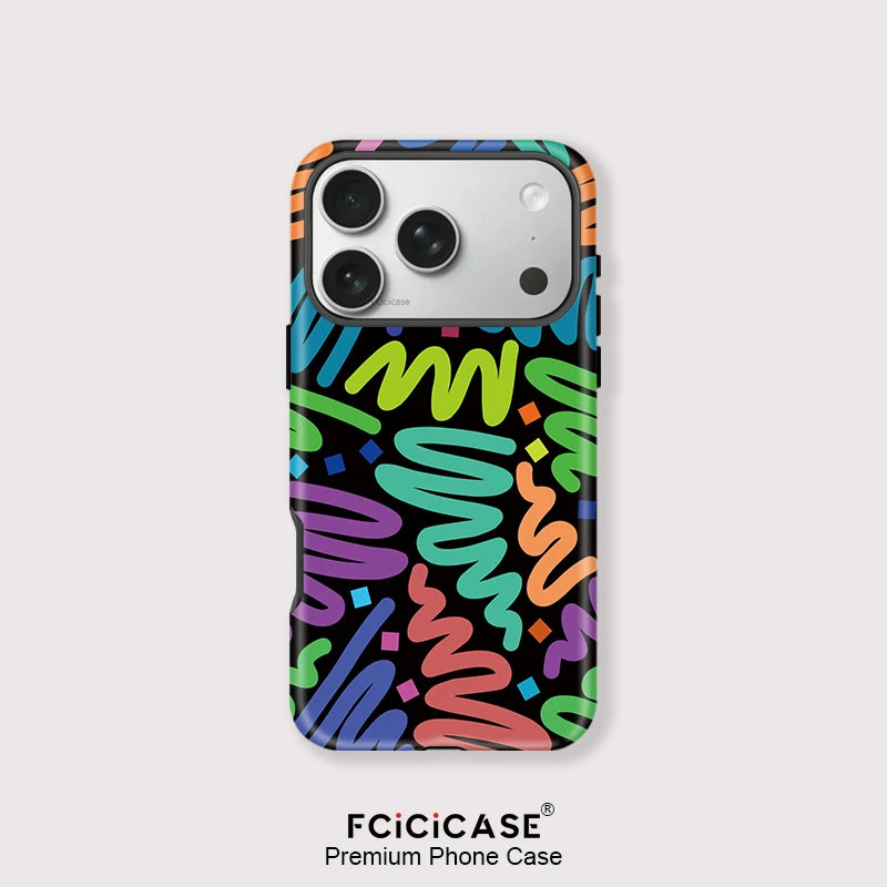 Capa Linhas Tortas para iPhone