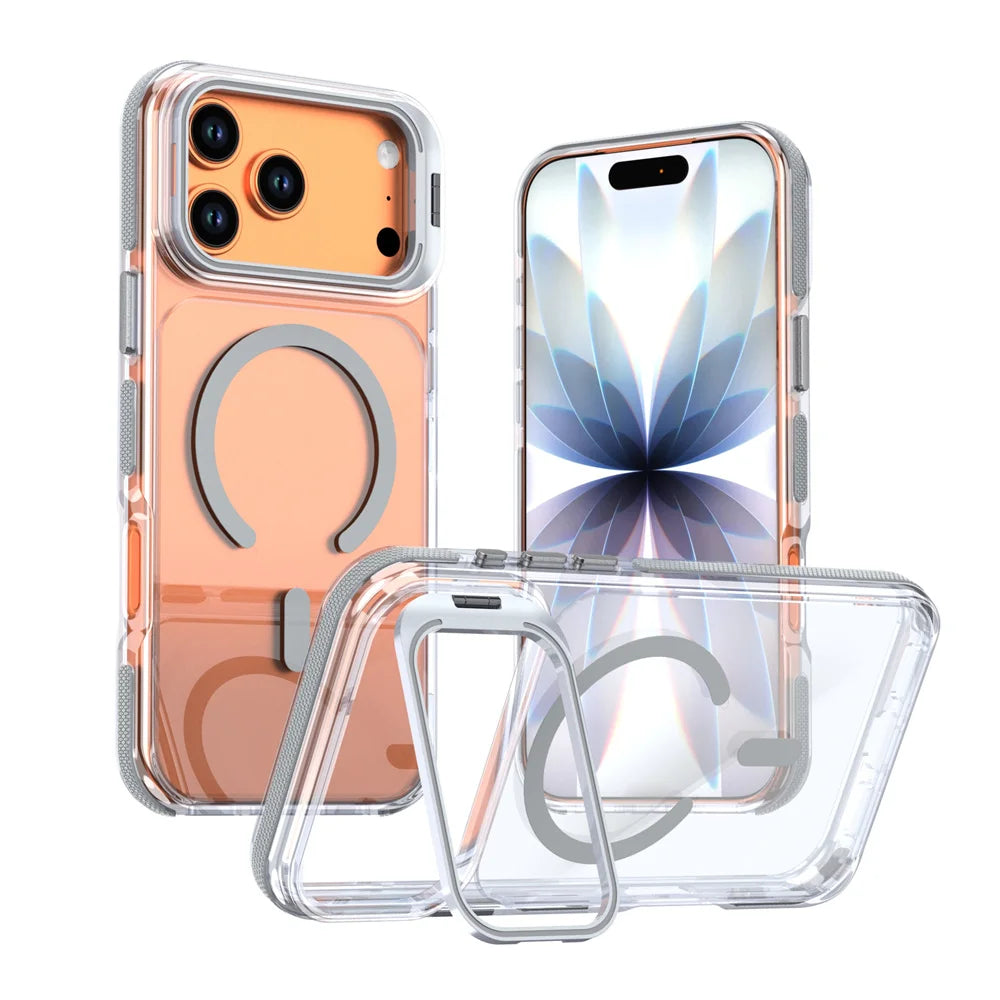 Capa Lindoia transparente com suporte para iPhone - imagem 2