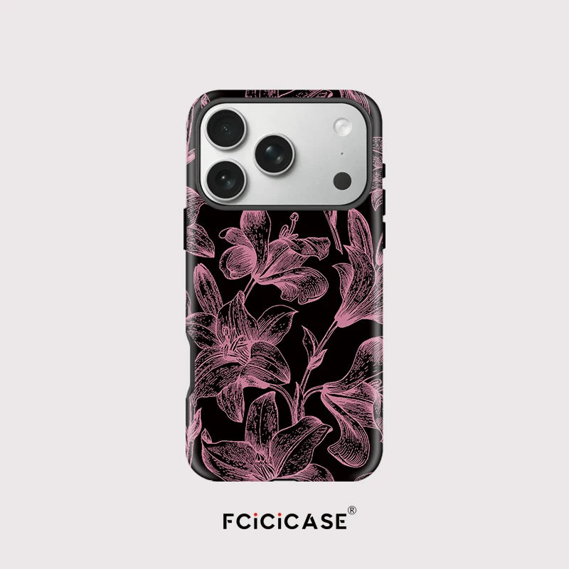 Capa Flores Neon para iPhone