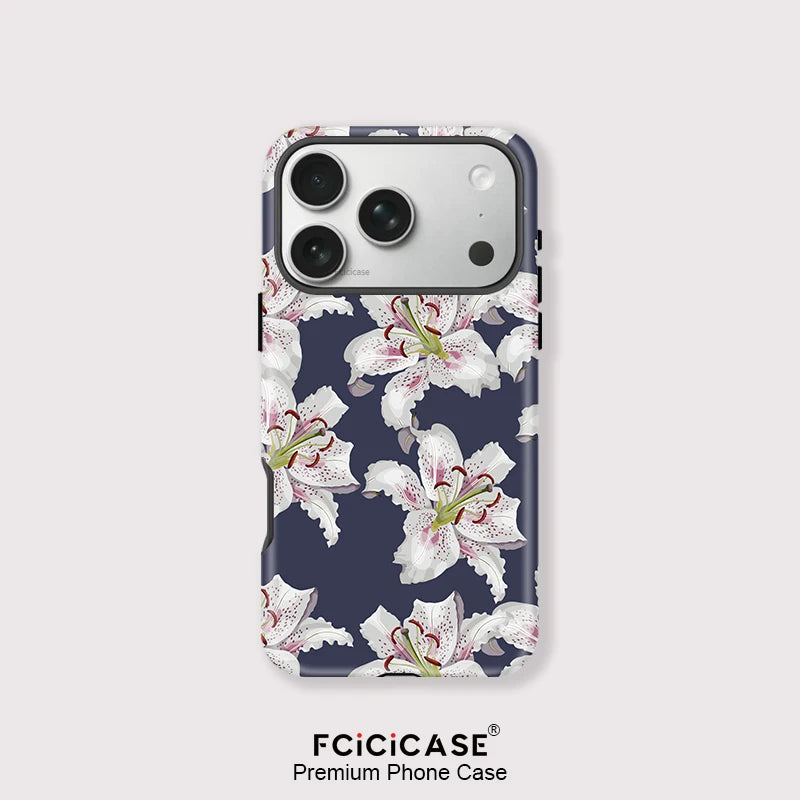 Capa Flores Dark para iPhone