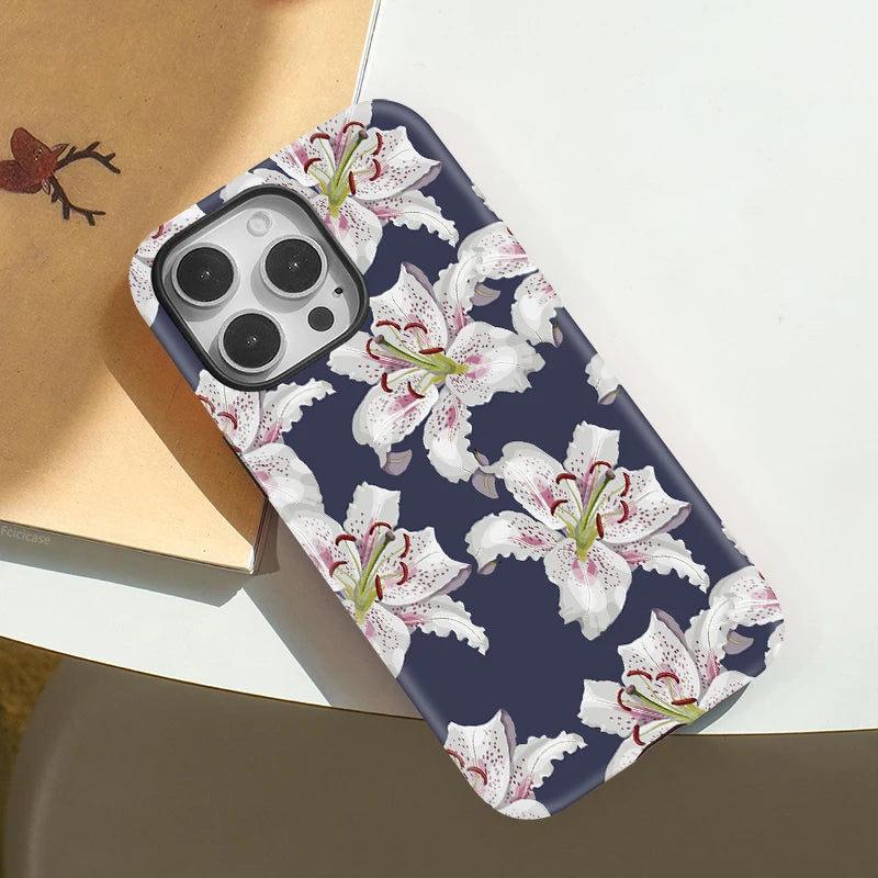 Capa Flores Dark para iPhone