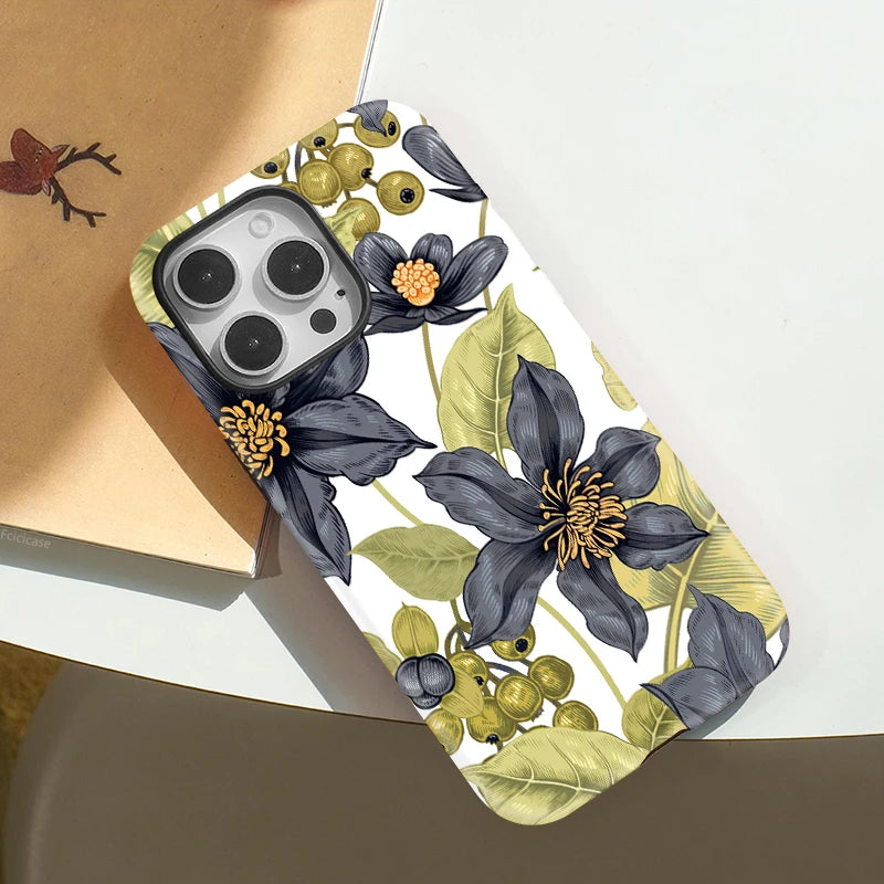 Capa Flores Verdes para iPhone