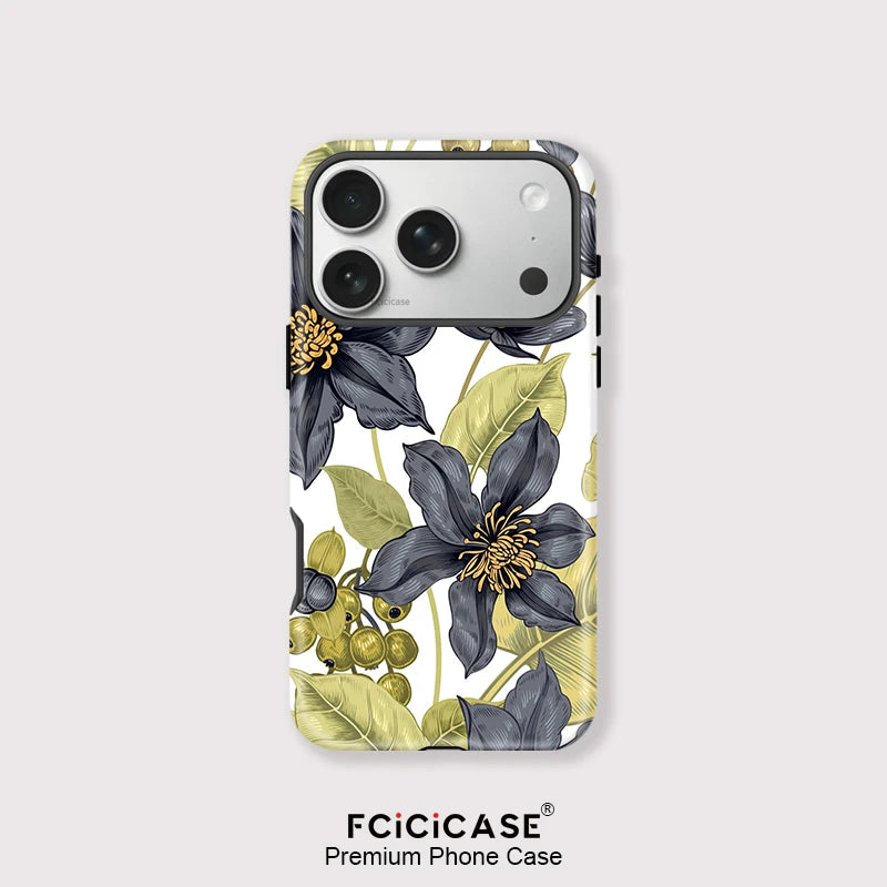 Capa Flores Verdes para iPhone
