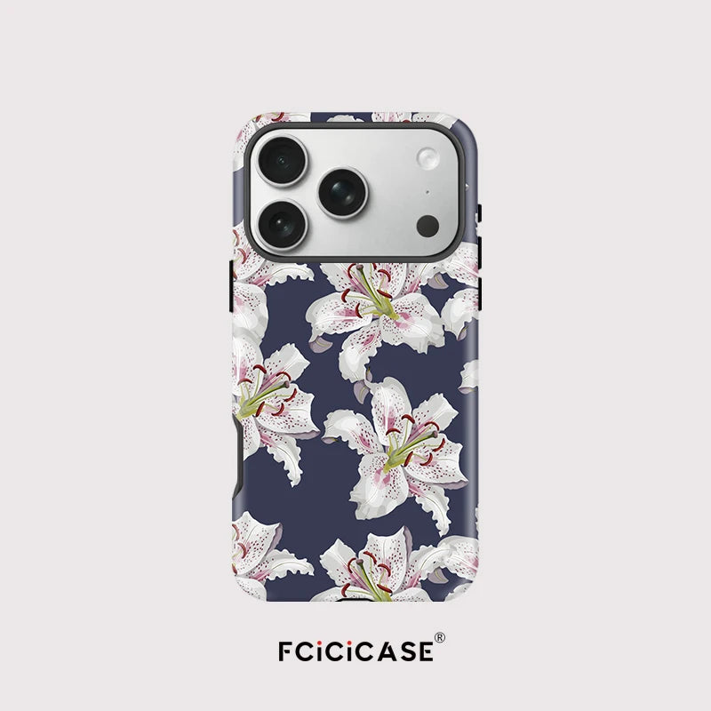 Capa Flores Dark para iPhone