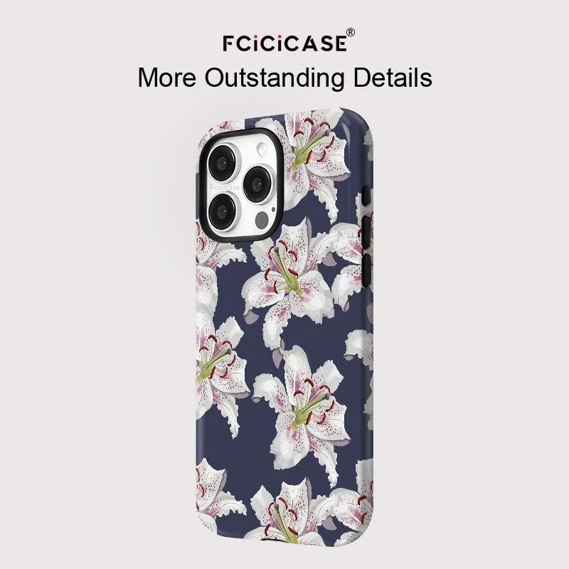Capa Flores Dark para iPhone