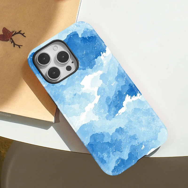 Capa Nuvens Azul para iPhone